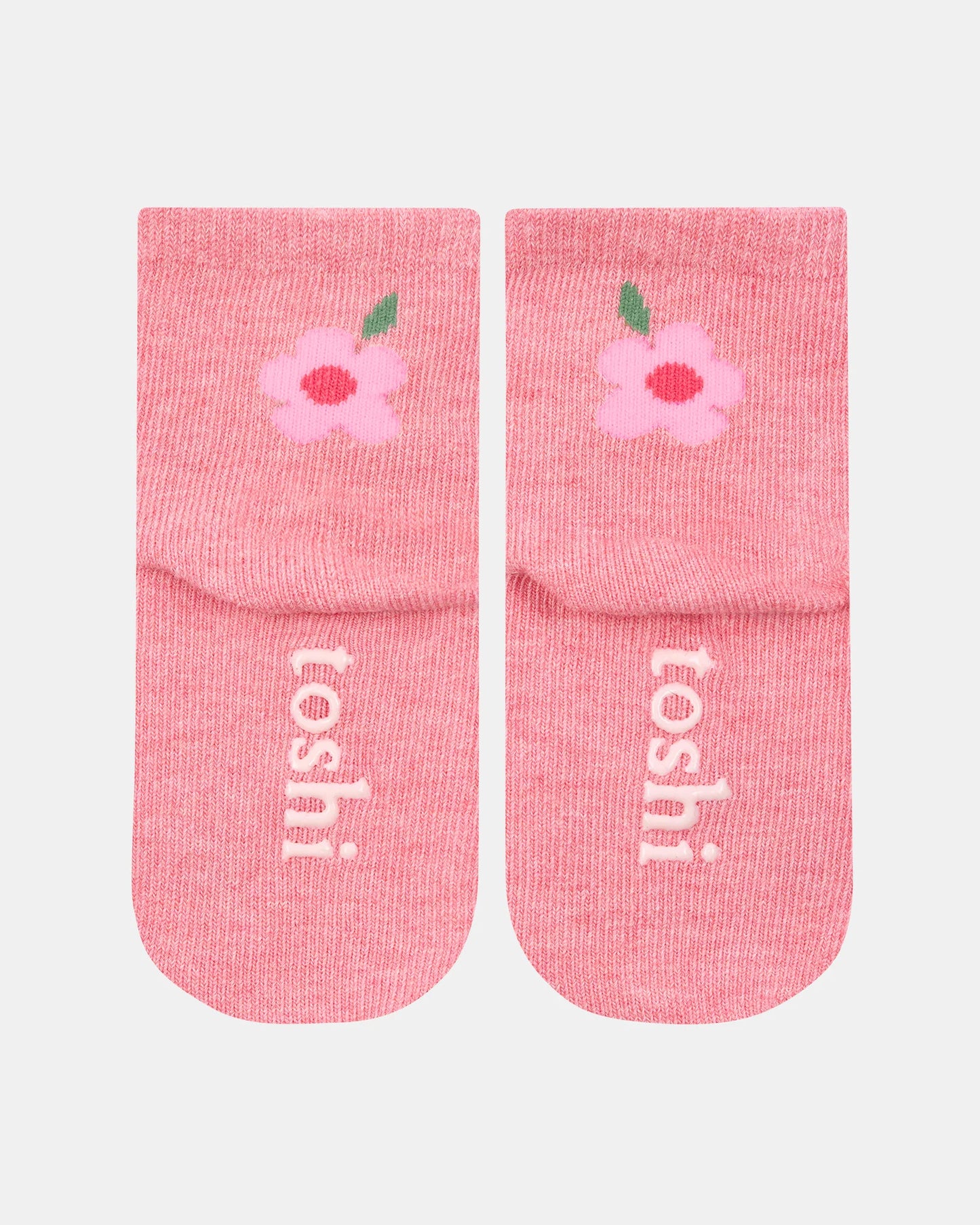 Toshi Organic Ankle Jacquard Socks - Rosie Posie