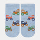 Toshi Organic Ankle Jacquard Socks - Tiny Tractors