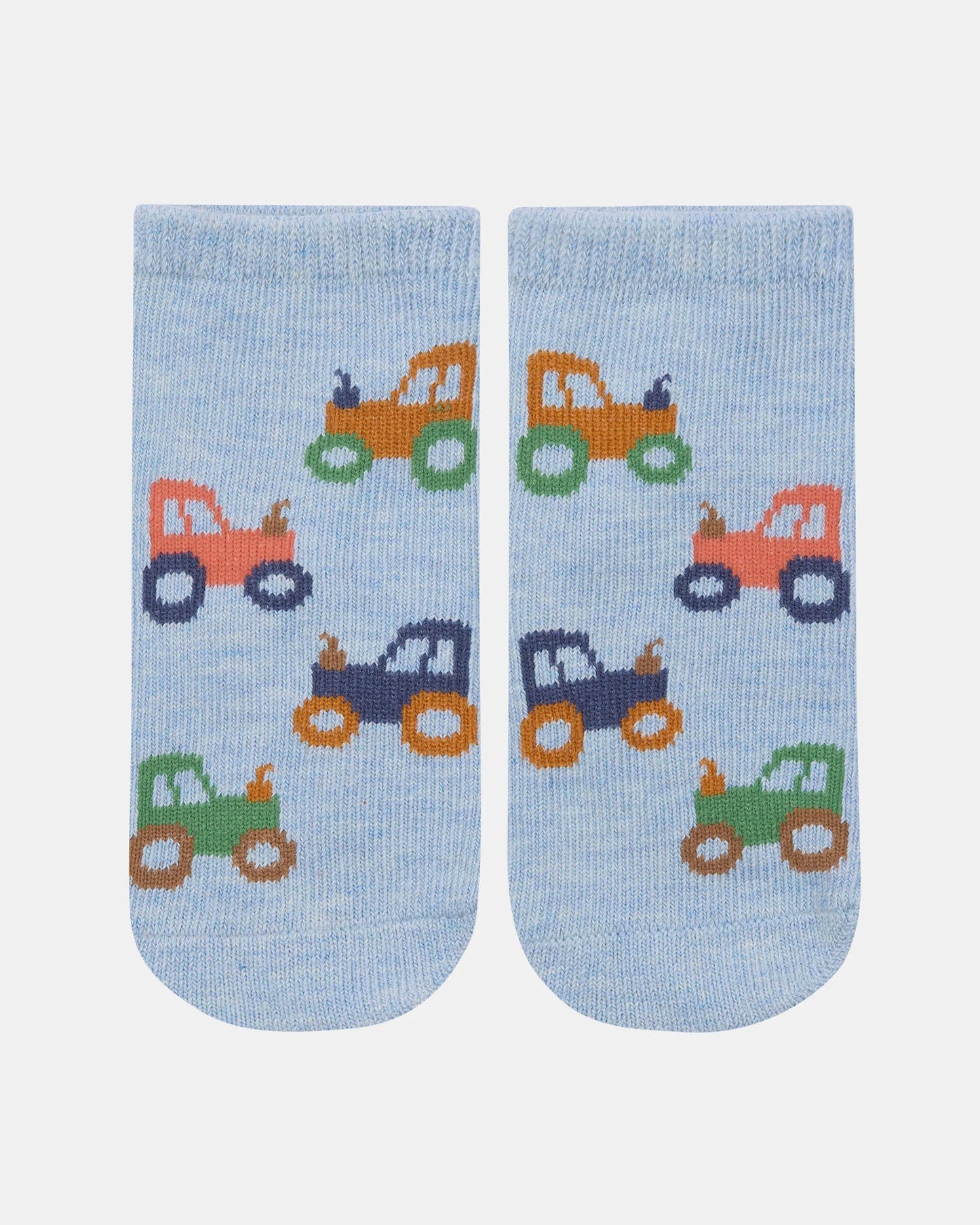 Toshi Organic Ankle Jacquard Socks - Tiny Tractors
