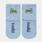 Toshi Organic Ankle Jacquard Socks - Tiny Tractors