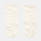 Toshi Organic Socks Knee Frilly Lace - Cream