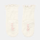 Toshi Organic Socks Knee Frilly Lace - Cream