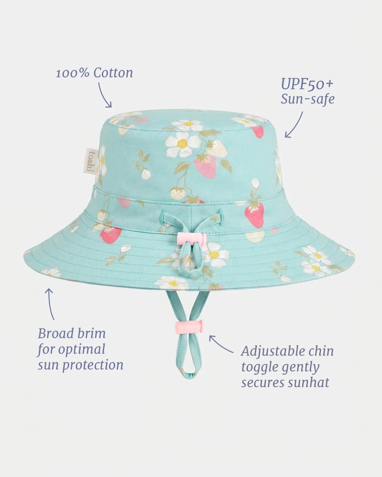 Sunhat Strawberry Fields - Aqua