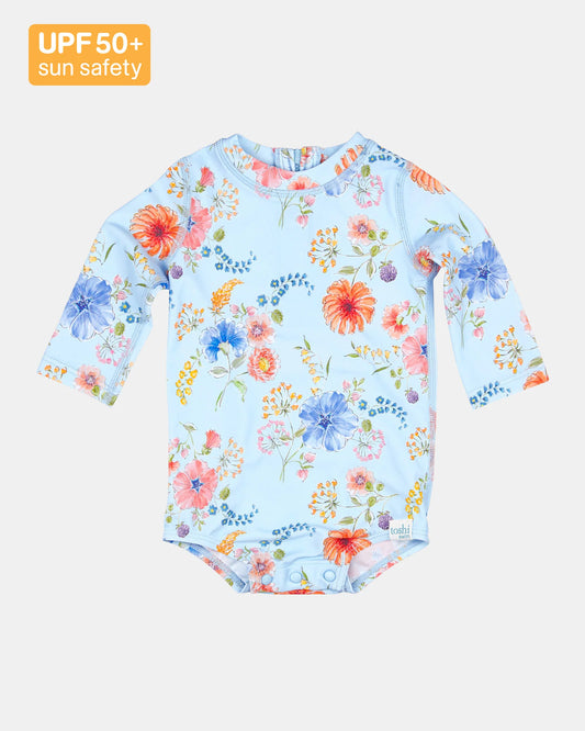 Swim Baby L/Slv Onesie - Atlantis