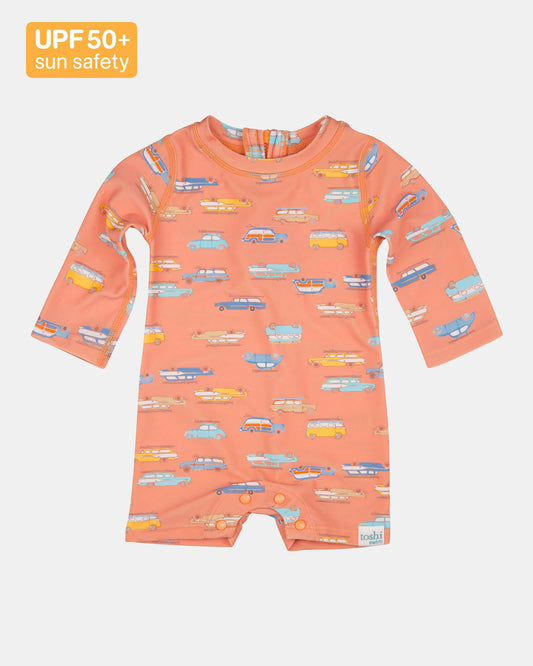 Swim Baby L/Slv Onesie - Surf's Up