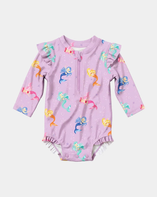 Toshi Swim Onesie L/S Twinkle - Princess Mermaid