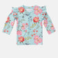 Toshi Swim Rashie L/S Twinkle - Aqua Garden