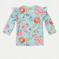 Toshi Swim Rashie L/S Twinkle - Aqua Garden