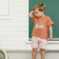 Max Stripe Shorts - Caramel Stripe