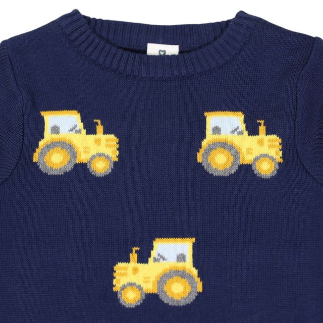 Tractor Sweater -  Navy