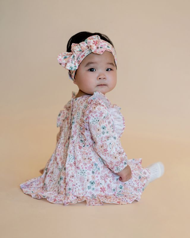 Fern Overlay Dress - Fern Floral