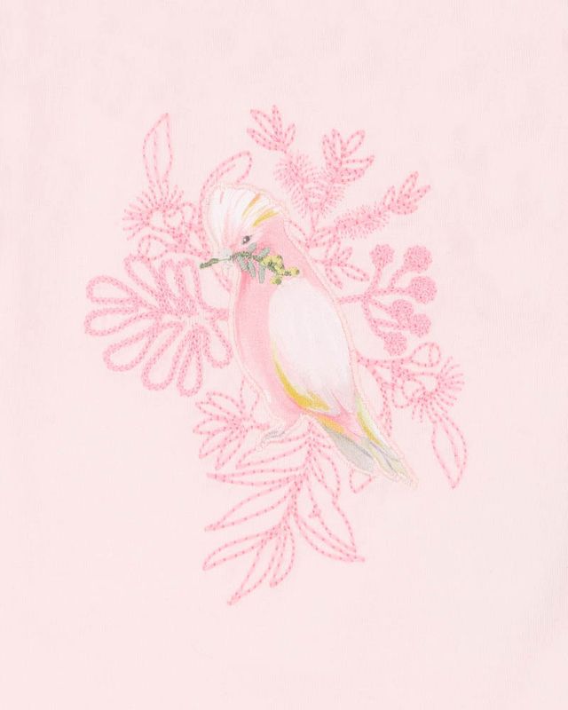 Cockatoo L/S Tee - Pale Blossom