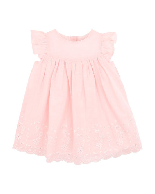 Chelsea Broderie Hem - Pink
