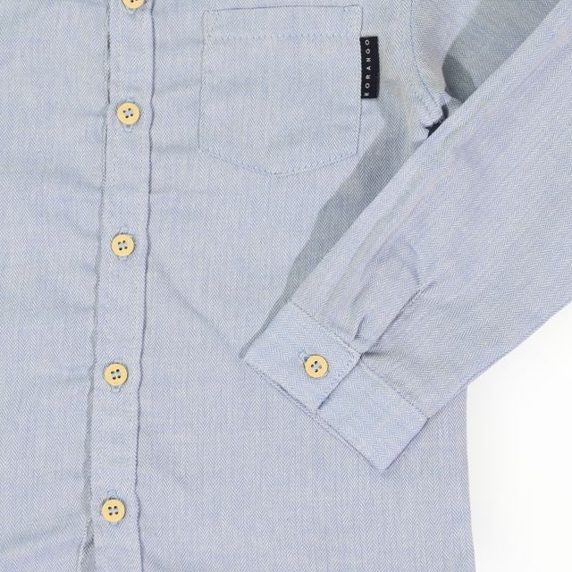 Soft Cotton Textured Shirt - Blue