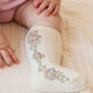 Tasha Floral Jacquard Socks - Egret