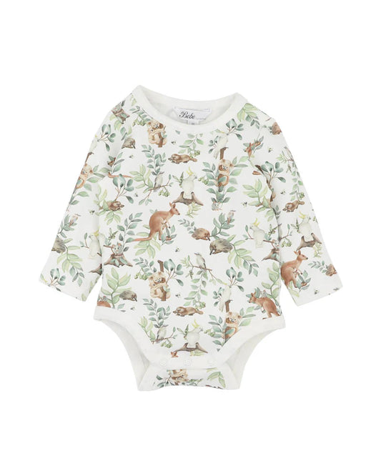 Charlie Print  L/S Bodysuit