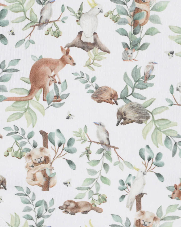 Charlie Print Turn Back Feet Leggings