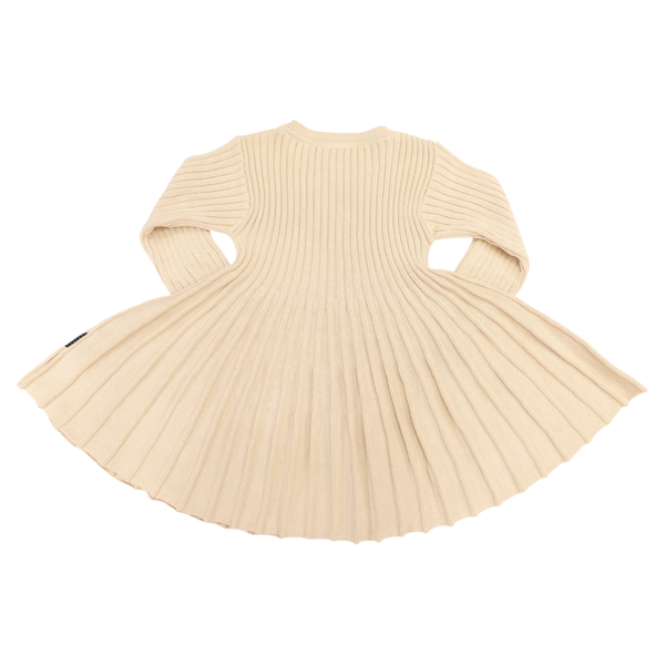 Knit Swing Dress - Beige