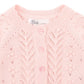 Girl Pointelle Cardigan - Pale Pink