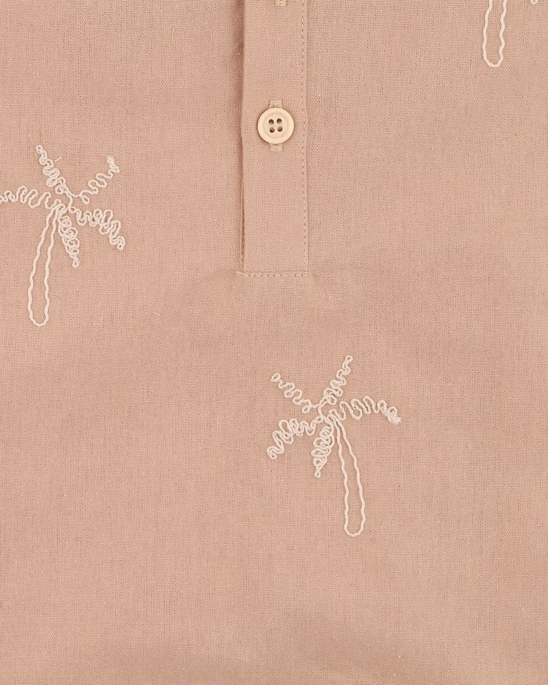 Max Palm Tree Romper - Taupe