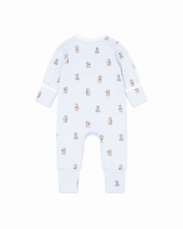 Brady L/S Zipsuit -Brady Stripe