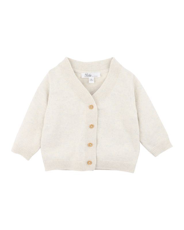 Brady Cotton Cardigan - Sky Marl