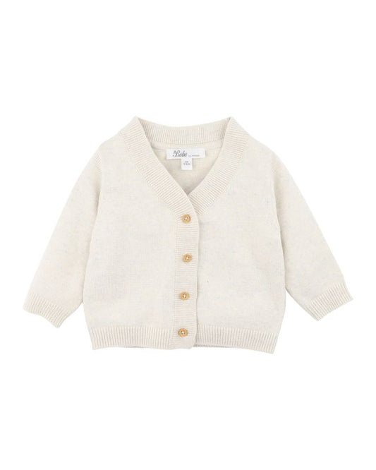 Brady Cotton Cardigan - Sky Marl