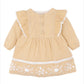 Winnie Emb. Gingham Dress - Mustard Check