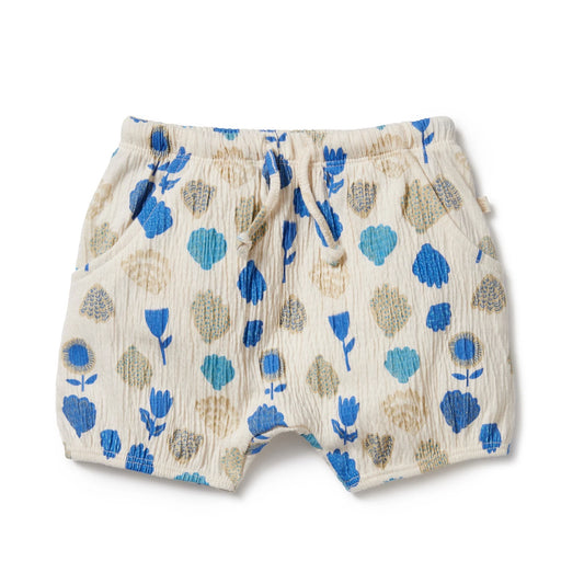 Crinkle Bloomer Shorts - Ocean Breeze