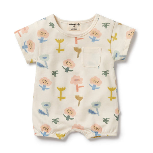 Cookie Cut Organic S/S Growsuit