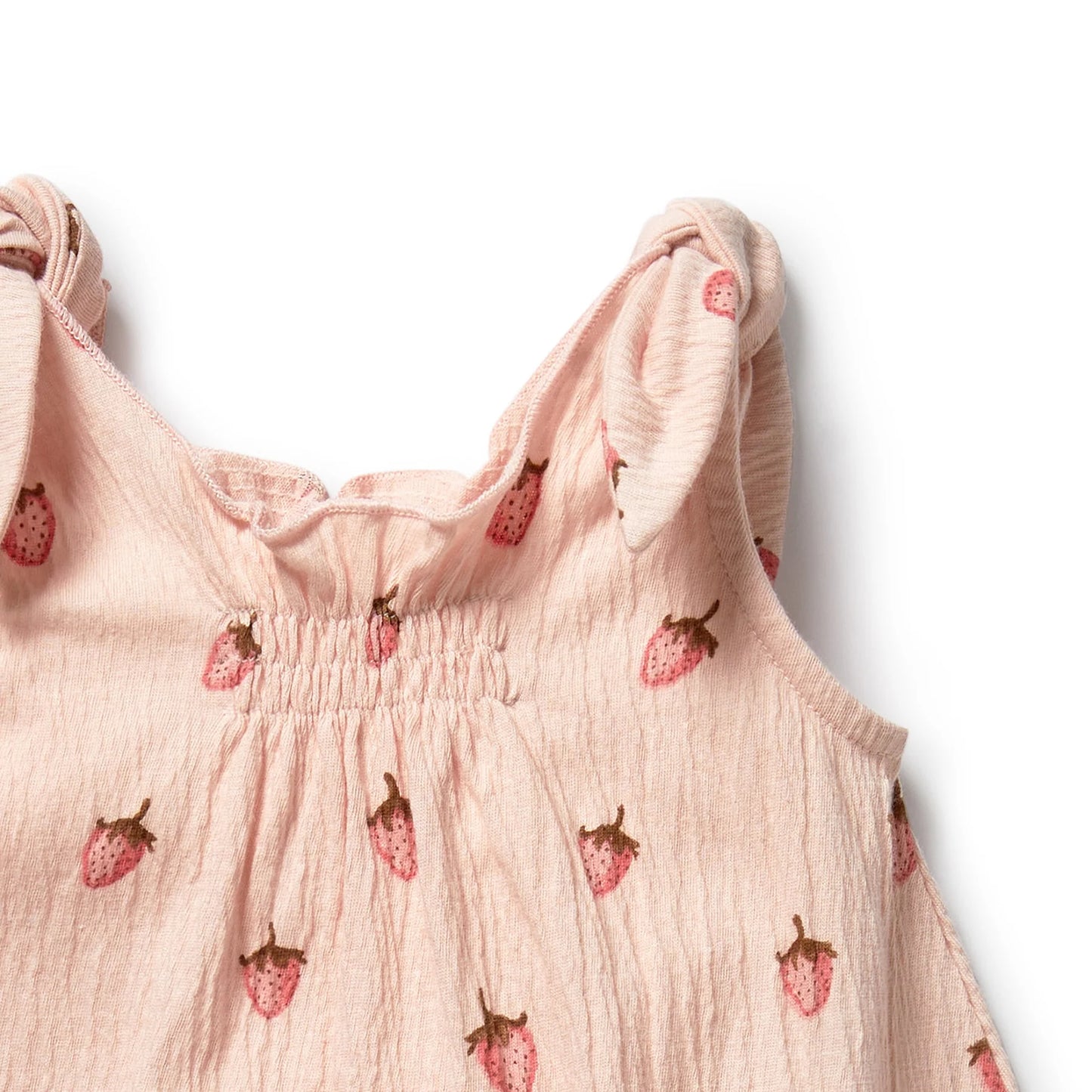 Strawberry Kisses Organic Playsuit