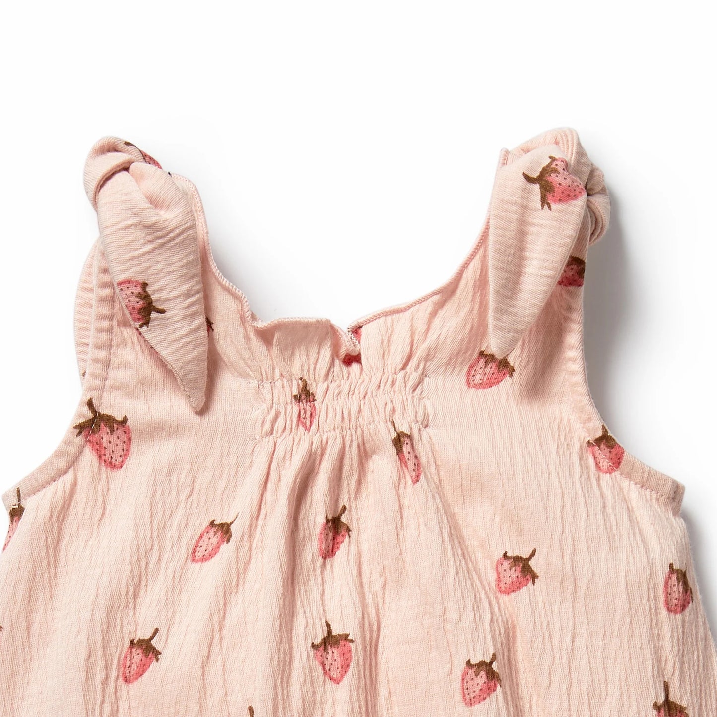 Strawberry Kisses Organic Playsuit