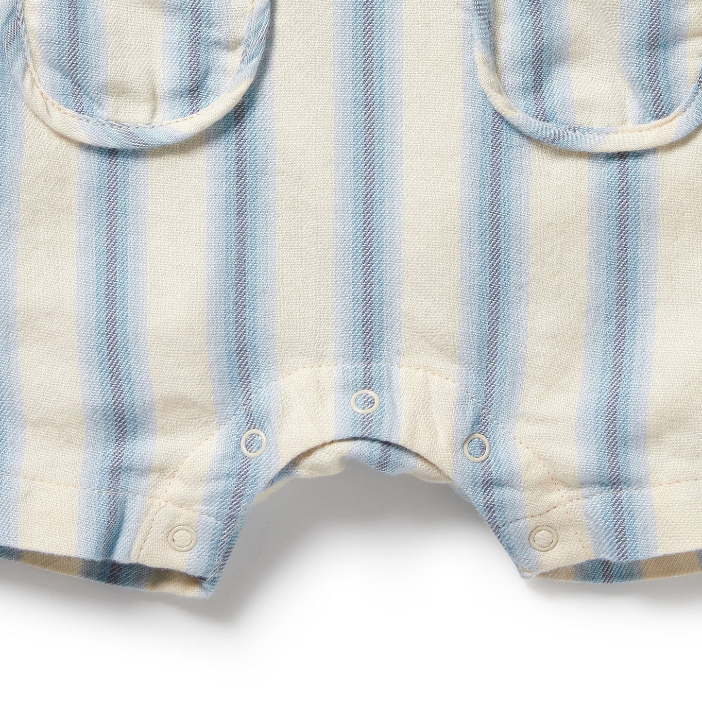 Deep Blue Stripe Organic Overalls