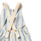 Deep Blue Stripe Organic Overalls