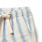 Deep Blue Stripe Organic Shorts