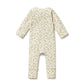 Lemon Leaf Organic Zipsuit w Feet