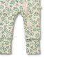 Periwinkle Organic Zipsuit w Feet
