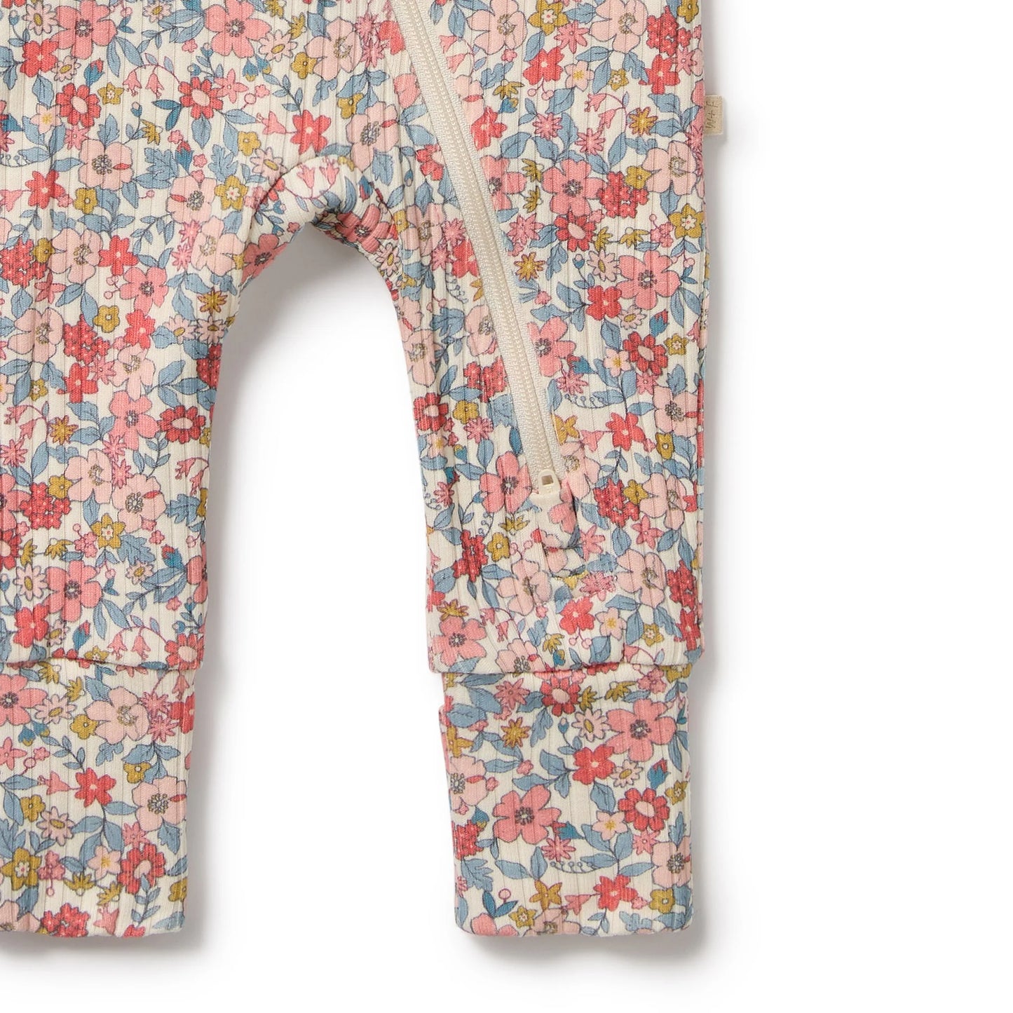 Summer Bloom Organic Zipsuit w Feet