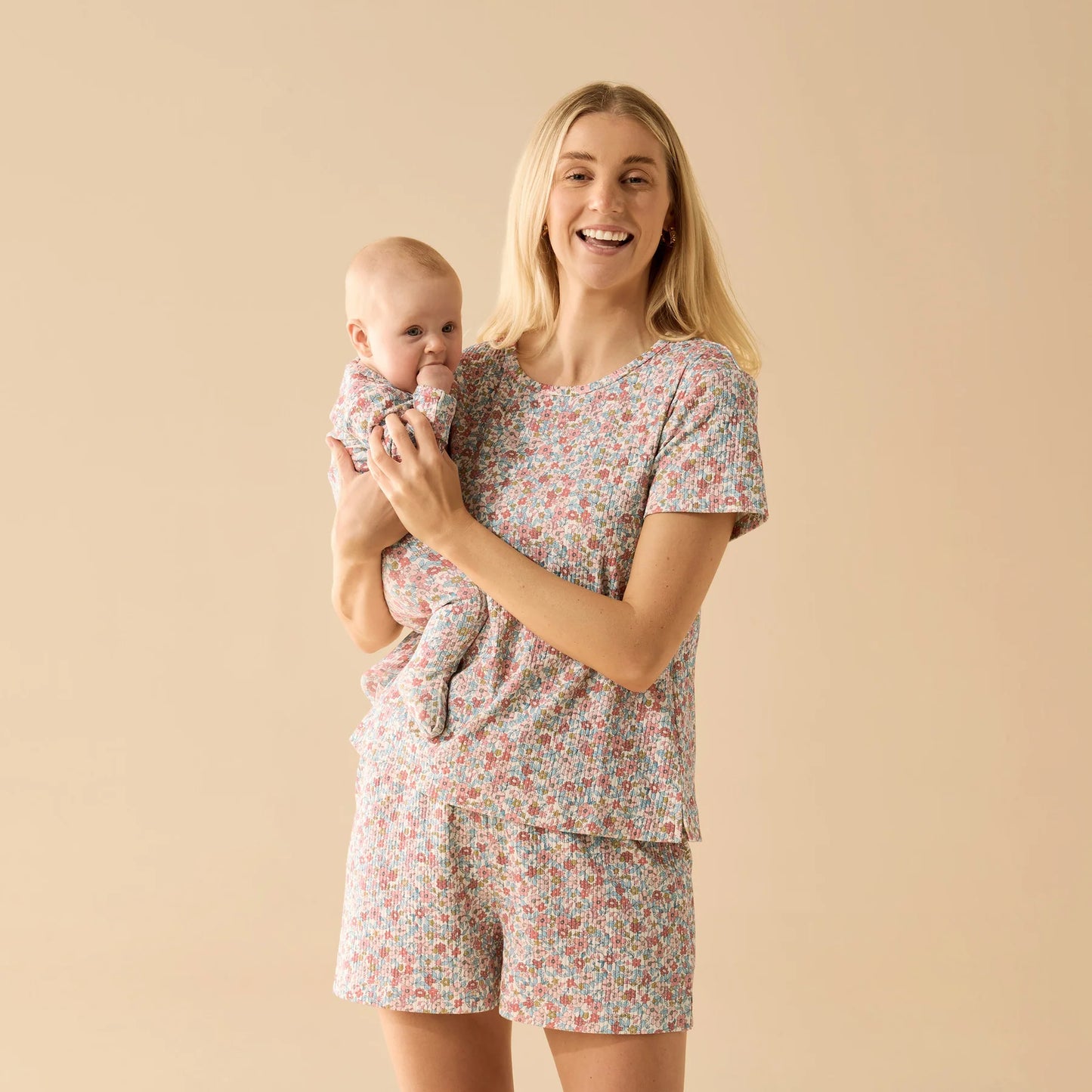 Summer Bloom Organic Zipsuit w Feet