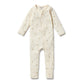 Bee Mine Organic Zipsuit w Feet