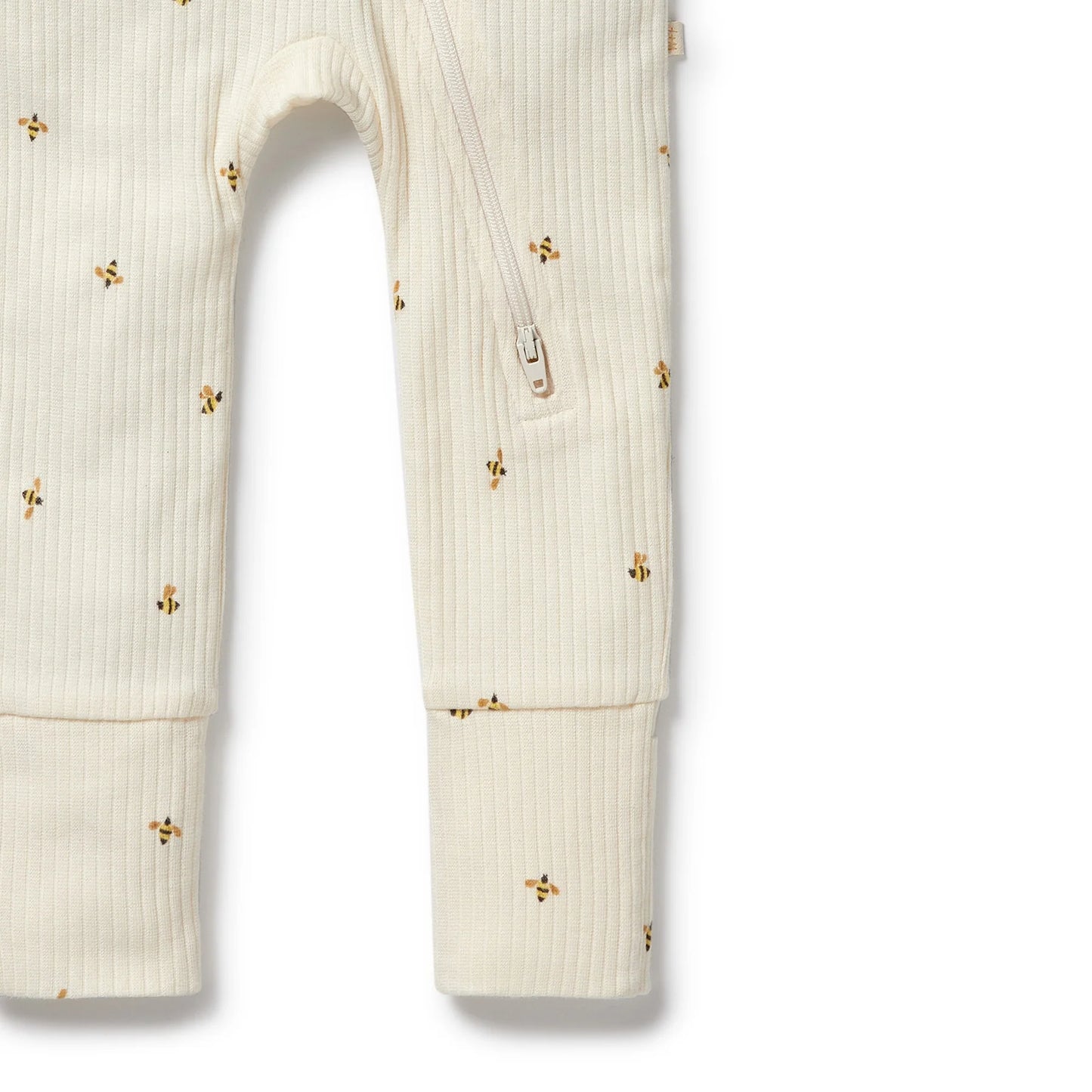 Bee Mine Organic Zipsuit w Feet