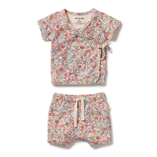 Summer Bloom Kimono Set