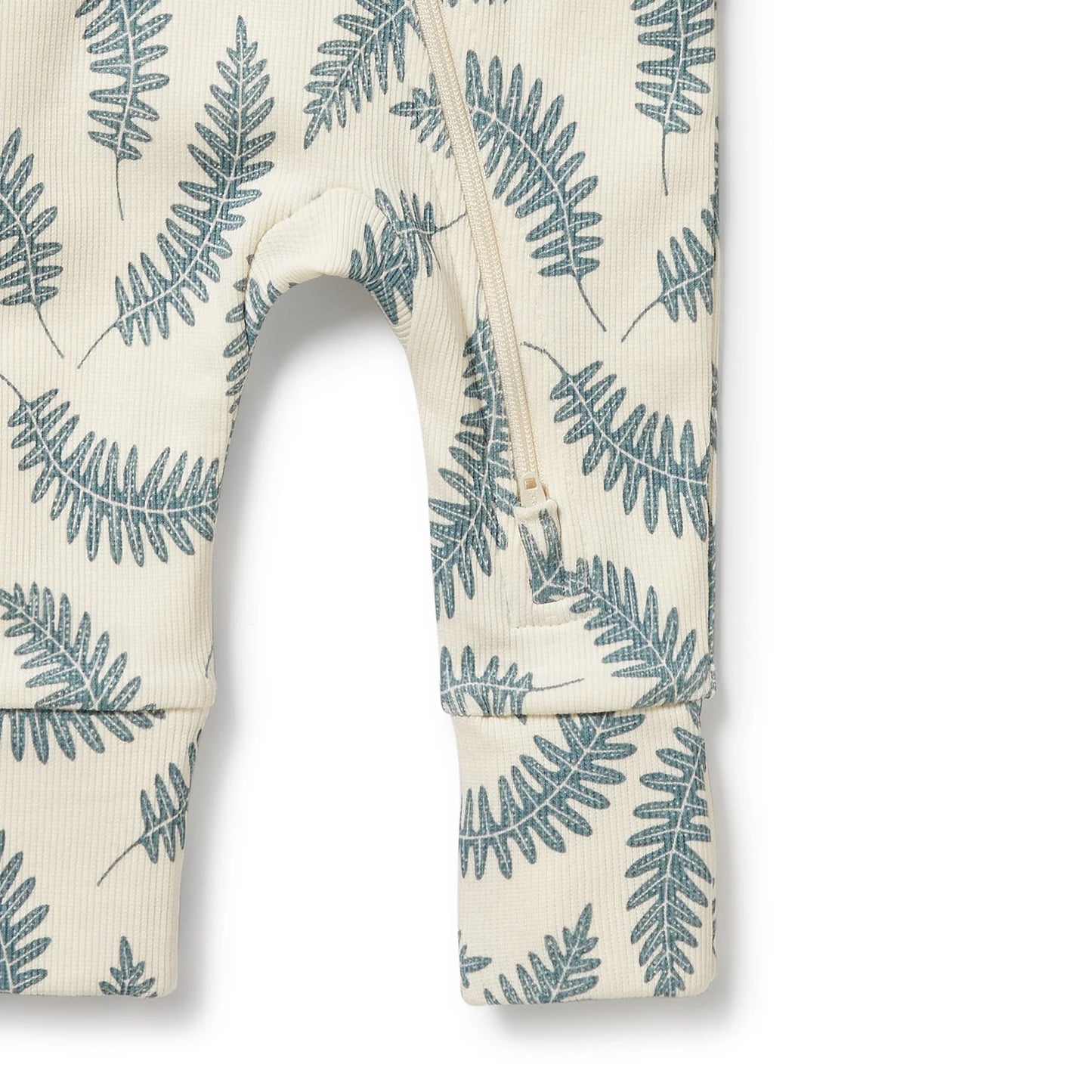 Little Fronds Organic Zipsuit w Feet