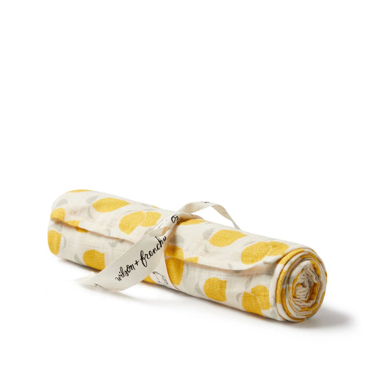 Lemon Drop Organic Muslin Wrap