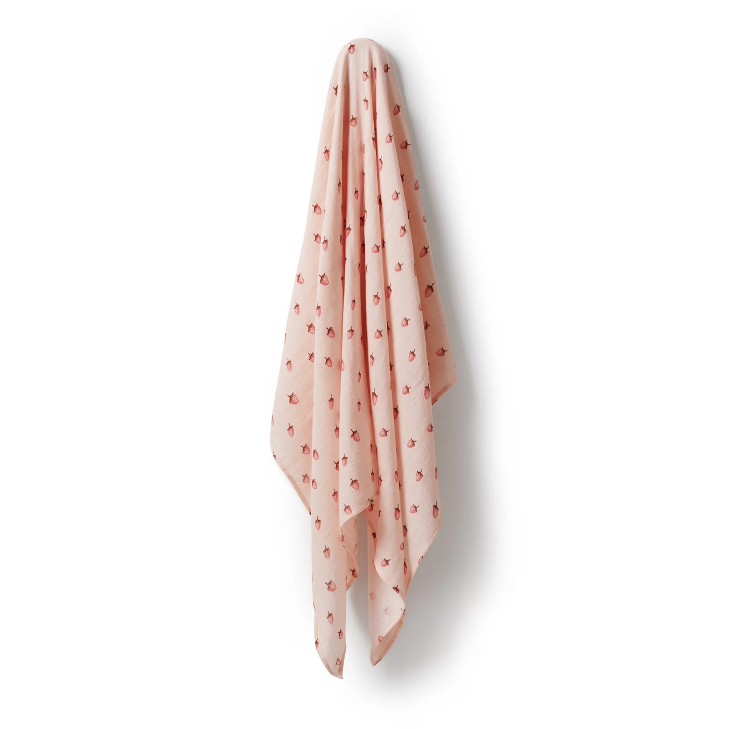 Strawberry Kisses Organic Muslin Wrap