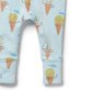 Frosty Friends Organic Zipsuit w Feet