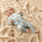 Frosty Friends Organic Zipsuit w Feet