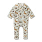 Mini Jungle Organic Zipsuit w Feet