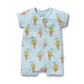 Frosty Friends Organic Boyleg Zipsuit