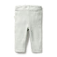 Organic Stripe Rib Legging - Fern